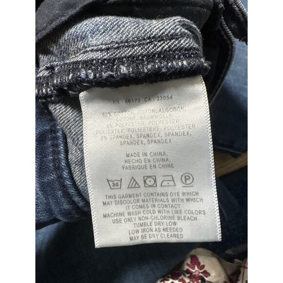 Pilcro Anthropologie Bootcut Flare Jeans Size 27 Braided Pocket Y2K - Picture 5 of 9